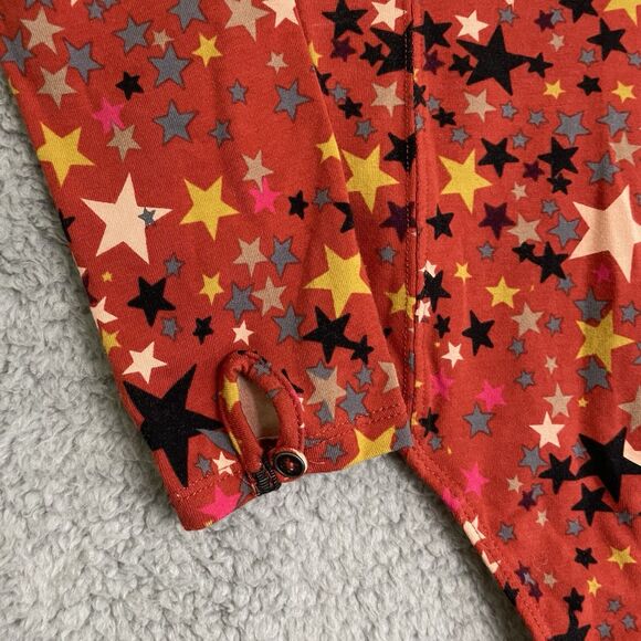 Free People Intimately Girls Like Us Red Star Printed Bodysuit Womens Medium - Picture 3 of 10